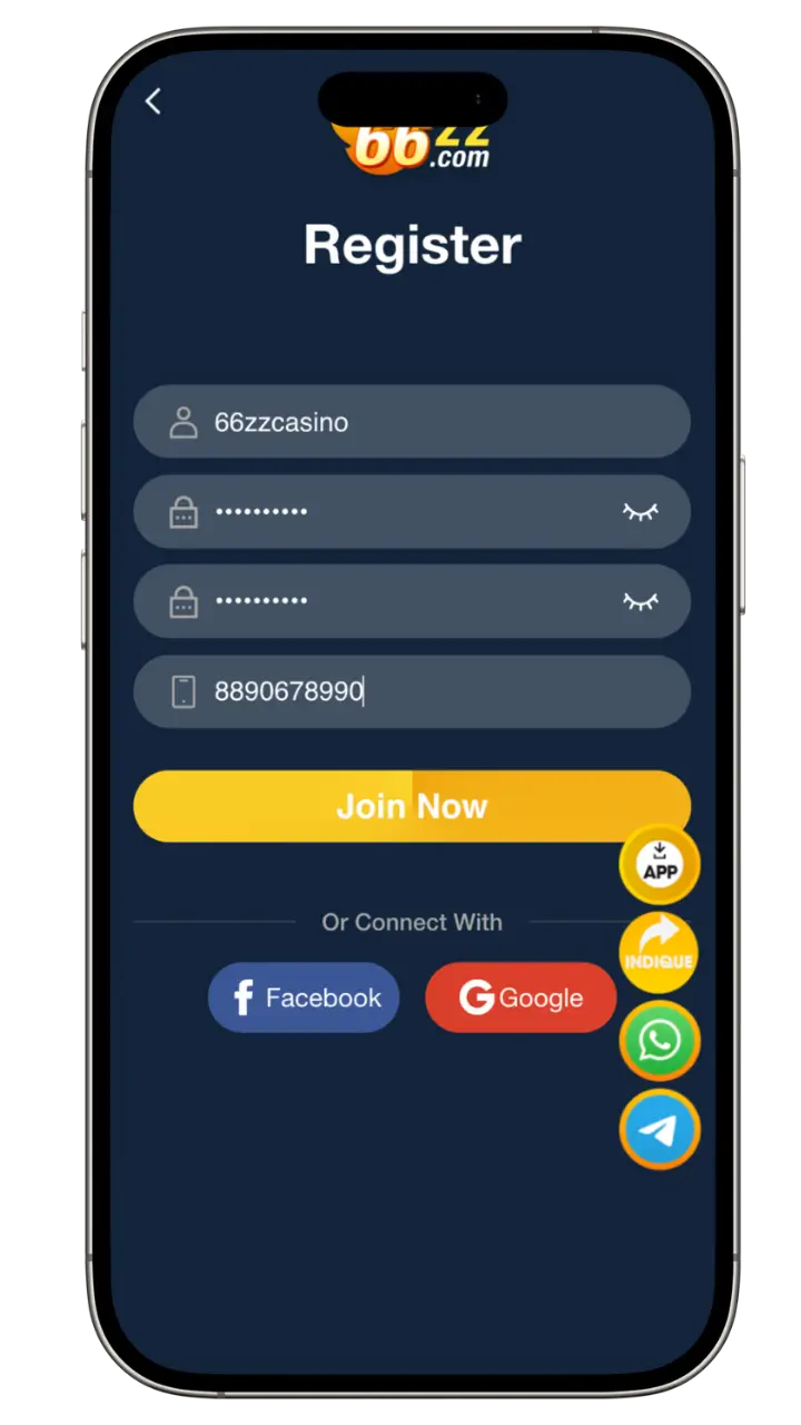 BAJI APP casino register